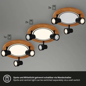 Brilo - LED mennyezeti lámpa LED/12W/230V + 3xGU10/9W 3000K