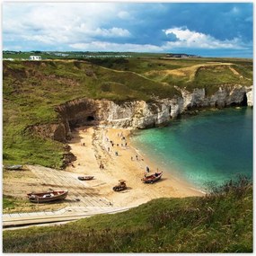 Poszterek 100x100 Gyönyörű öböl és szikla