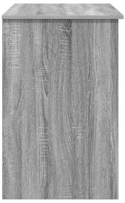 Asztal tárolóval Szürke Sonoma 90x49.5x75 cm Forgácslap