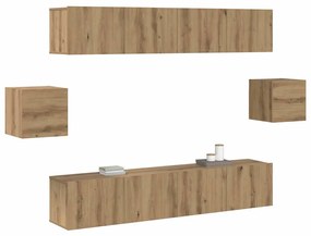 TV szekrény garnitúra 6 pcs Mesteri régi 80 x 30 x 30 cm