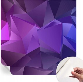 Prémium öntapadós fali fotótapéta Lila háromszögek 250x250 cm