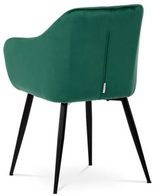 Zöld Bársony Étkezőszék. PIKA GRN4