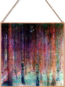 Gustav Klimt - Pinewood üvegkép, falikép