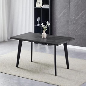 Étkezőasztal 130×80 cm, MDF, Szürke Tölgy. HT-F4413 GREY