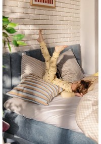 Kék boxspring ágy 160x200 cm Olia Bold Line – Bonami Selection