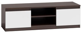 Milanga RTV120 MIX TV állvány, 120x36x40 cm, wenge-fehér