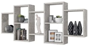 Fali polc TRIO 65x161 cm szürke