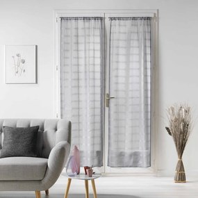 Szürke átlátszó függöny szett 2 db-os 70x200 cm Candide – douceur d'intérieur