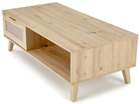Rustico dohányzóasztal, artisan tölgy