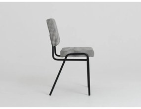 Fehér-fekete étkezőszék Simple - CustomForm