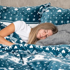 4Home Nordic love mikroszálas ágyneműhuzat, 140 x 220 cm, 70 x 90 cm, 140 x 220 cm, 70 x 90 cm