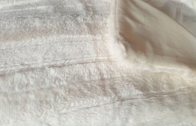 Luxus Ekrü Takaró Kellemes Tapintású, Mint A Szőrme Plüss Alj Ágytakaró