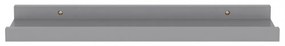 4 db szürke fali polc 40 x 9 x 3 cm