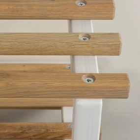 Fehér-natúr színű fém függő cipőtartó 71x26x34 cm Marco – Spinder Design