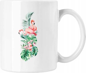 Flamingó Bögre Virágok 1 Fehér 330ml