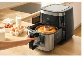 Sencor légkeveréses fritőz 9 l 1700W 230V fekete/matt króm