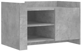 Betonszürke szerelt fa dohányzóasztal 80 x 50 x 50 cm