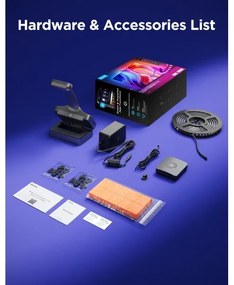 Govee - TV Backlight 3 Pro 55-65" Okos RGBIC LED TV háttérvilágítás Wi-Fi