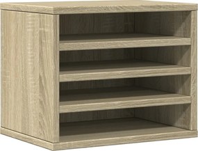 vidaXL sonoma tölgy színű szerelt fa asztali szervező 36x26x29,5 cm