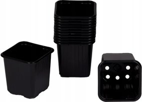 Palántanevelő kaspó fekete 6x6cm /40db-os szett/