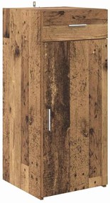 Széf fiókkal kézműves tölgy 42.5 x 40 x 93 cm Faanyag