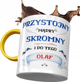 Sárga Bögre Olaf Férj Kolléga Ajándék Nyomtatott Fotóval