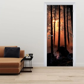 Fotótapéta ajtóra - Sötét erdő (95x205cm)
