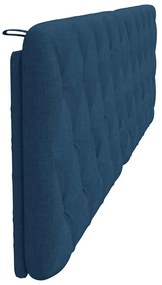 kék szövet fejtámla párna 200 cm
