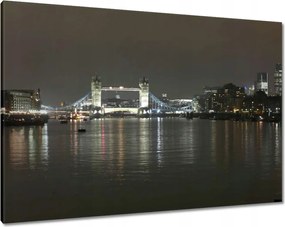 Vászonkép 100x70 Éjszakai panoráma London