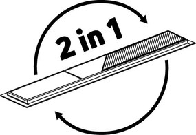 Megfordítható padlóösszefolyó_80 cm_szálcsiszolt arany