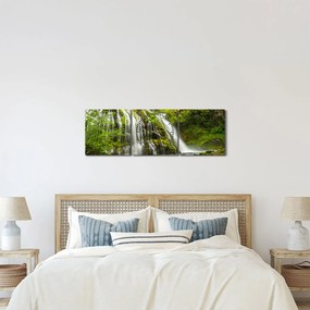 Kép - Vízesés, Wind River Valley (órával) (90x30 cm)