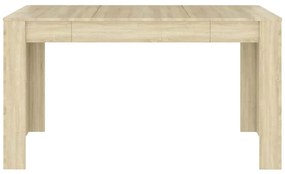 Sonoma tölgy színű szerelt fa étkezőasztal 140 x 74,5 x 76 cm