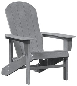 Adirondack szék Világosszürke 74x82x91 cm HDPE