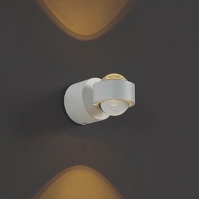 Design fali lámpa fehér, LED-del, IP44 - Lens