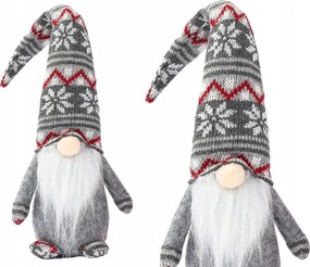 ND24_14393 Karácsonyi manó szürke-piros