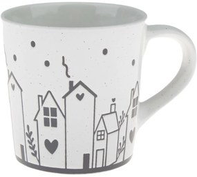 Kerámia bögre Domečky III, 470 ml