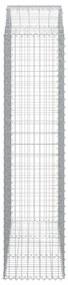 íves horganyzott vas gabion kosár 150x50x200/220 cm