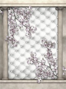 Fotótapéta Virágok Levelek Pasztell vinil panel 184x254 +ragasztó