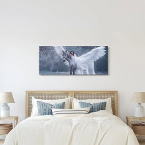 Egy lány képe az egyszarvún (120x50 cm)
