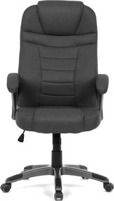 Irodai forgószék fekete szövet kárpitta, hintamechanizmussal, KA-C713 BK2