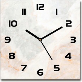 Üveg falióra szögletes márvány 30x30 cm