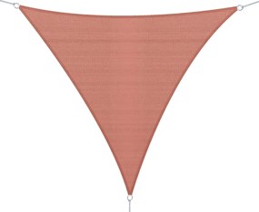 Outsunny Nagy Háromszög Napernyő Vitorla 4 x 4 x 4 m Magas Sűrűségű Polietilén UV Ellenálló Rozsdás Vörös Színben | Aosom