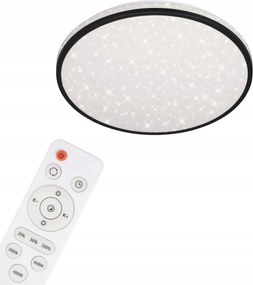 Briloner Led mennyezeti lámpa csillagos ég 38cm 24W fekete távirányítóval