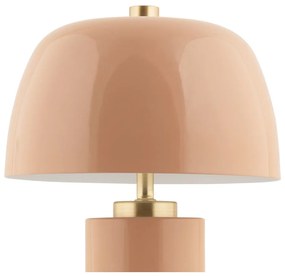 Bézs LED dimmelhető asztali lámpa fém búrával (magasság 30 cm) Freya – Leitmotiv