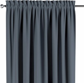 Csatornafüggöny frufruval 1 db 140x260cm fekete