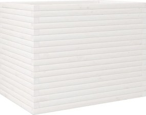 vidaXL fehér tömör fenyőfa kerti virágtartó 90 x 60 x 68,5 cm
