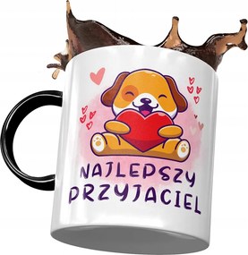 Fekete Kutyás Bögre Cuki Ajándék Nyomtatott Fotóval