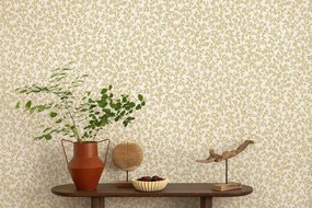 Holden Decor Wanderlust Posidonia okkersárga korallos vlies tapéta – 92043