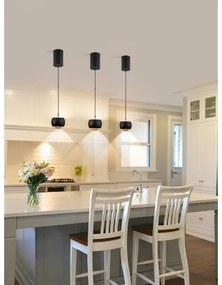 Immax NEO 07219L - LED dimmelhető DORMINE csillár 6W/230V matt fekete Tuya +DO