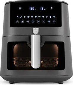 Berlinger Haus Anthracite Collection Forró levegős fritőz, 8 L, átlátszó ablakkal(BH-9609)